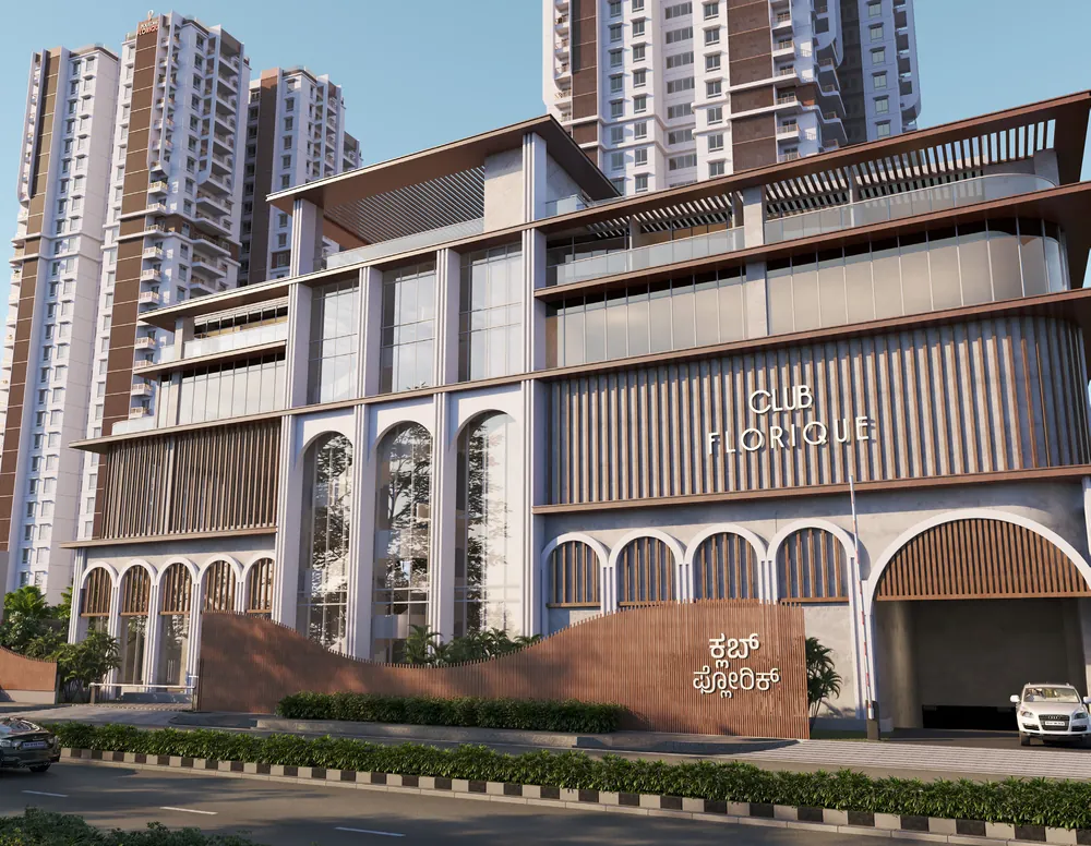 Artist's impression of the clubhouse entrance