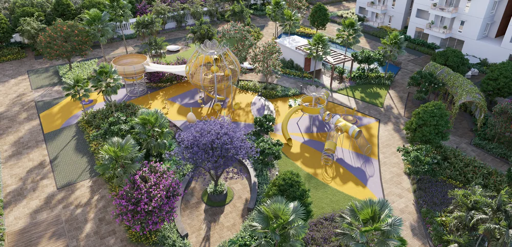 Artist's impression of the children's play area